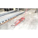 Red Wheeled Hydraulic Floor Jack