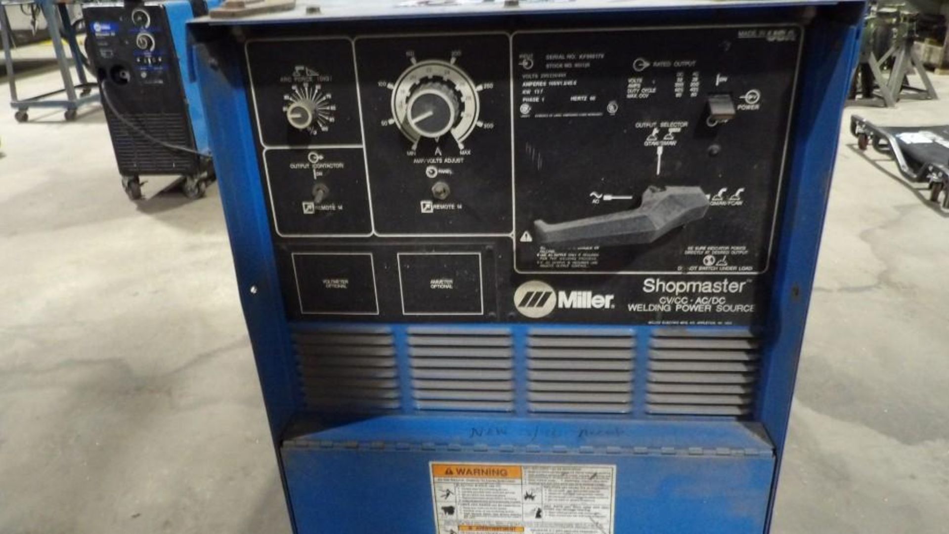 Miller Shopmaster 300 AC DC Welding Power Source - CV/CC AC/DC - Image 3 of 5