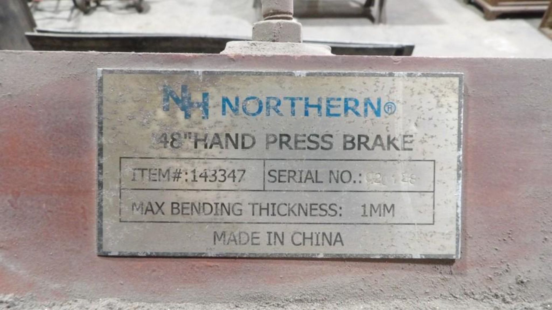 NORTHERN 48" Hand Press Brake - 1mm Max Bending Thickness - Image 3 of 6