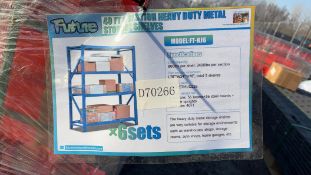 2026 Future FT-HJ6 40' 6 Section Heavy Duty Metal Storage Shelve