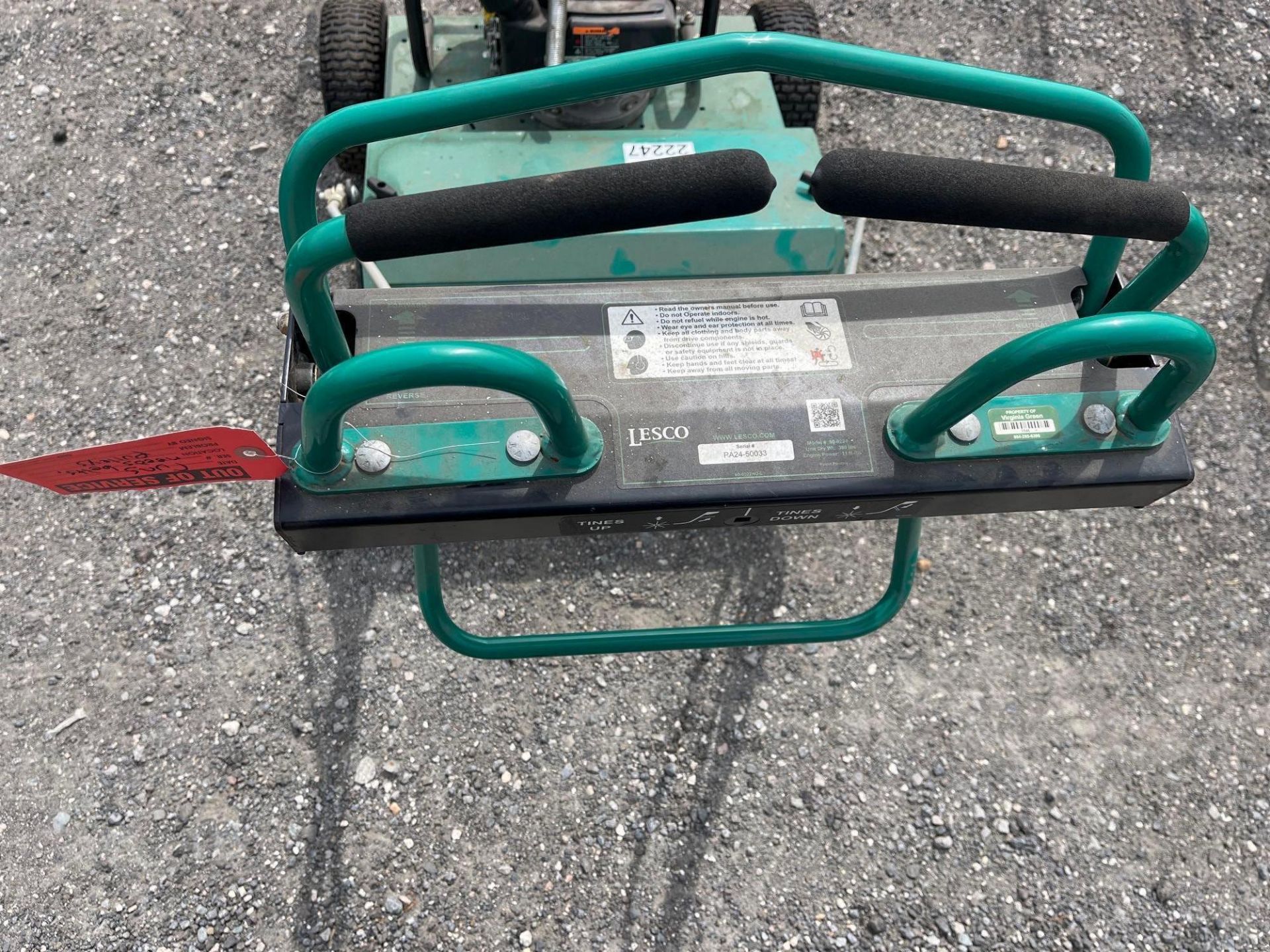 LESCO Pro-Aer 24 Dual Hydro Walk-Behind Aerator - Image 6 of 14