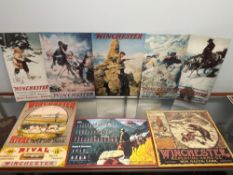 Winchester metal wall poster