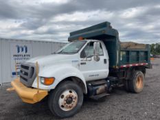 2011 Ford F750 XL Super Duty 9' Single Axle Dump Truck