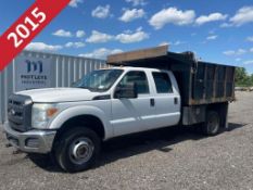 2015 Ford F350 XL SD 4x4 Crew Cab 9' S/A Dump Truck