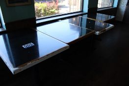(4) Black Laminate Restaurant Tables