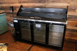 Avantco Refrigeration Three-Door Glass Front Bar Cooler