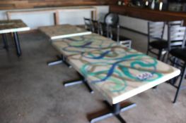 Lot of Decorative Restaurant Tables