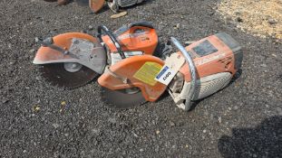(2) Stihl Handheld Concrete Saws