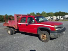 2004 Chevrolet 3500HD S/A Crew Cab Flatbed Utility Truck