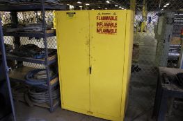 Justrite Flammable Storage Cabinet with Contents