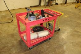 Assorted Hand Tools and Industrial Components on Carts