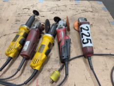 Lot of Milwaukee and DeWalt Grinders