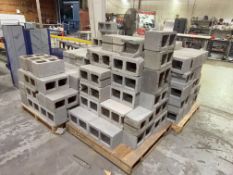 Lot of Assorted Concrete Cinder Blocks
