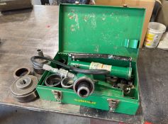 Greenlee 7506 Slug Splitter Hydraulic Knockout Set with 767 Hand Pump