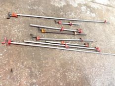 Lot of Assorted Pipe Clamps