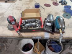 Lot of Pneumatic Tools: Ingersoll Rand Die Grinders and Hutchins Sanders