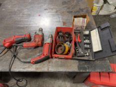 Lot of Milwaukee Drills and Marson Thread-Setter Kit