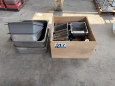 Assorted Stainless Steel Pans and Components