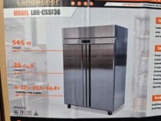 2026 Unused Darox/Landhonor LHR-CSSF36 2 Door Commercial Stainless Steel Freezer