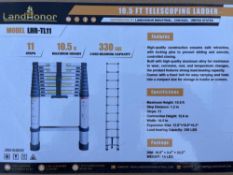 2026 Unused Darox/Landhonor LHR-TLD11 Telescopic Aluminum Ladder