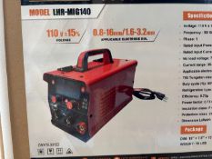 2026 Unused Darox/Landhonor LHR-MIG140 Electric Welding Machine