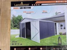 2026 Unused Darox/Landhonor LHR-MS1119B Metal Garage Shed
