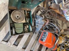 Jet 1 Ton Hoist/Trolley and Skidmore-Wilhelm Belt Tension Calibrator