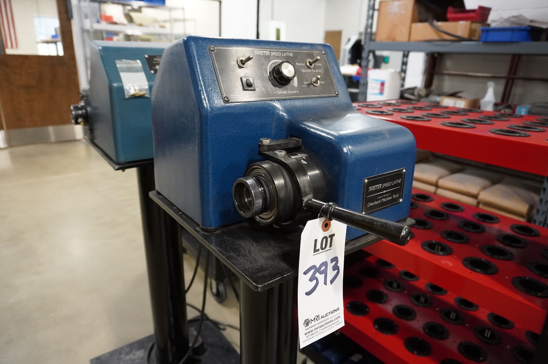 OVERBECK MACHINE TOOLS TWISTER SPEED LATHE MODEL LT-1BR, S/N 4839 WITH ...