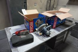 LOT TO INCLUDE: (1) BLACK & DECKER JS500 CORDED JIGSAW, (1) RYOBI CSB122 CORDED CIRCULAR SAW 7 1/
