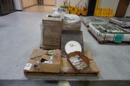(4 PALLETS) ALUMINUM CUT STOCK, DELRIN PLASTIC MATERIAL STOCK