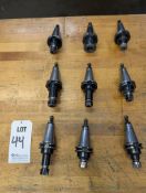 (9) MISC. CAT40 ER TOOL HOLDERS, VARIED SIZES