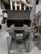 CUSTOM AUTOMATION SAND BLAST CABINET FOR CYLINDRICAL PARTS BLASTING