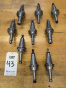 (9) MISC. CAT40 ER TOOL HOLDERS, VARIED SIZES