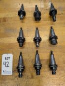 (9) MISC. CAT40 ER TOOL HOLDERS, VARIED SIZES
