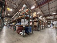 (800) Bays of Teardrop Pallet Rack; 42" - 72" D x 16-20' T Uprights, 96" & 144" Teardrop Beams, Wire