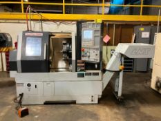2015 Mori Seiki Duraturn 2030 Horizontal CNC Chucker Lathe, S/N DT203121203, LNS Outfeed Chip Convey