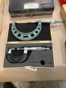 (2) Mitutoyo Blade Micrometers