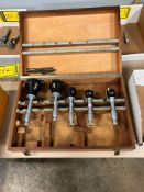 Etalon (5-Piece) Tri-Micrometer Set, Ranges 1.6"-1.8" - 3.4"-4.0"