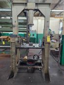 Hydraulic H-Frame Press, 1 HP, 36" Window, Adjustable 1 3/8" Thick Steel Bed