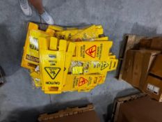 Pallet of Rubbermaid Floor Sign ***$10 LOADING FEE WILL BE ADDED TO BUYER'S INVOICE***