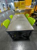 (5x) Break Room Table 2' 6" Wide X 5' Long w/ (20) Chairs ***$50 LOADING FEE WILL BE ADDED TO BUYER'