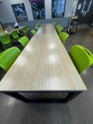 (3x) Break Room Table 2' 6" Wide X 5' Long w/ (12) Chairs ***$40 LOADING FEE WILL BE ADDED TO BUYER'