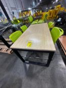 (5x) Break Room Table 2' 6" Wide X 5' Long w/ (20) Chairs ***$50 LOADING FEE WILL BE ADDED TO BUYER'