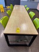 (2x) Break Room Table 2' 6" Wide X 5' Long w/ (8) Chairs ***$30 LOADING FEE WILL BE ADDED TO BUYER'S
