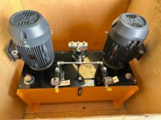 (JBP) (New-in-Crate) International Fluid Power Hydraulic System, (2) Techtop 10 HP Motors, Volt 230/