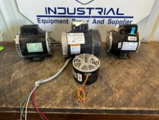 (FJ) (4) Motors: US .75 HP, GE .5 HP & (2) US .5 HP Motors