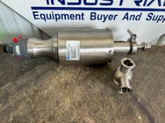 (F) (New-in-Box) Waukesha Cherry-Burrell 1-1/2" Food Grade Valve, Type N68T, S-Line, CV35, Flange is
