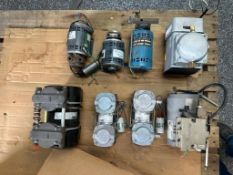 (F) (8) Vacuum Pumps, Thomas, Fasco, Gast