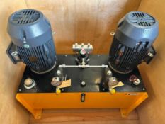 (JBP) (New-in-Crate) International Fluid Power Hydraulic System, (2) Techtop 10 HP Motors, Volt 230/