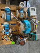 (JB) Pallet, Mixed Items, Endress & Hauser Flow Meters/Tubes, Prominent Vacuum Pump, Foxboro Transmi